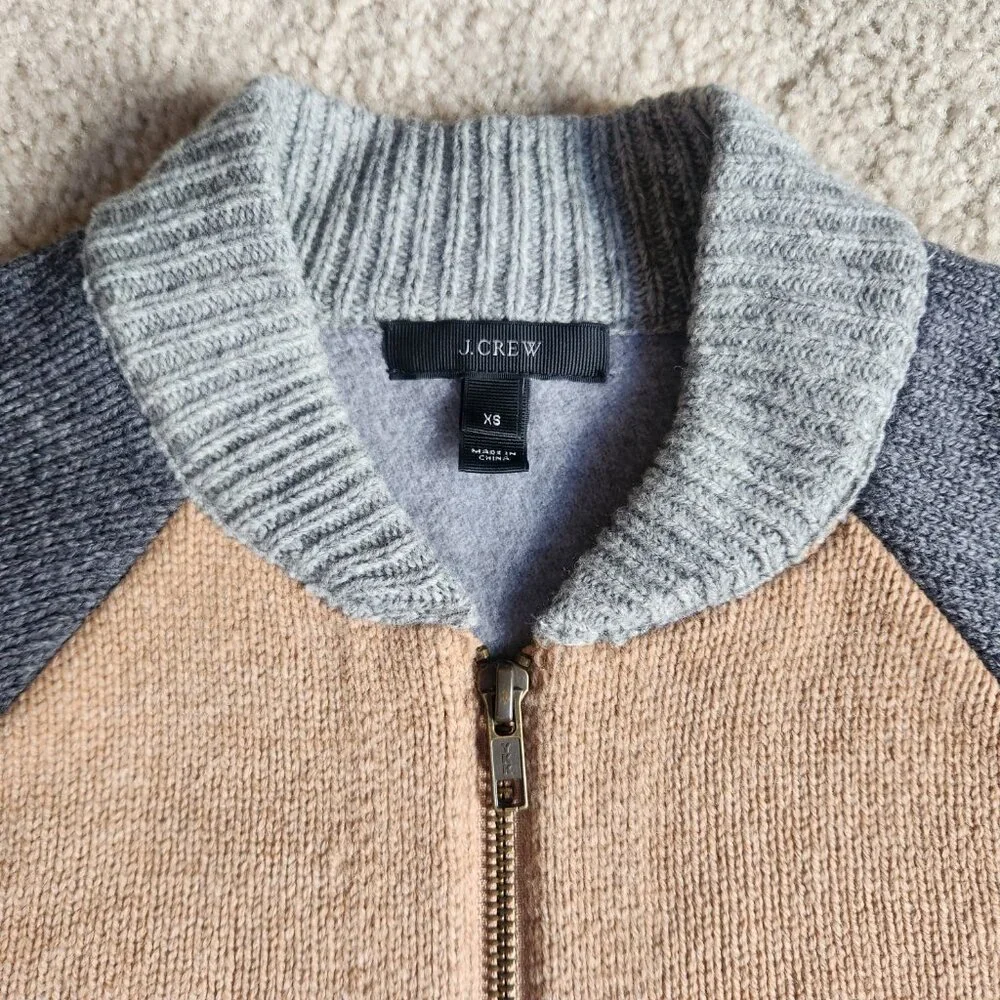 NWOT J. Crew 100% Bonded Wool Varsity Jacket
